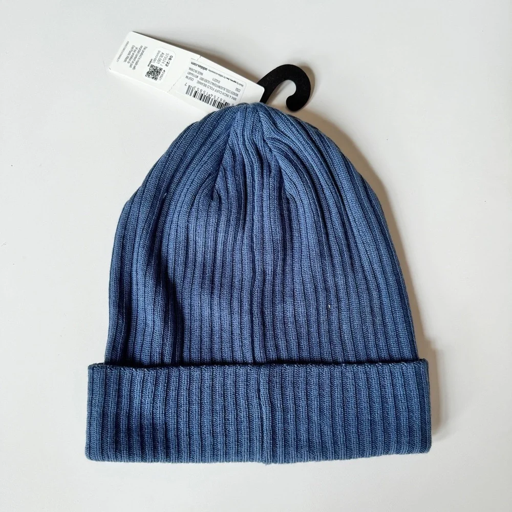 Adidas Women’s 4 Inch Cuff Fold Beanie in Blue